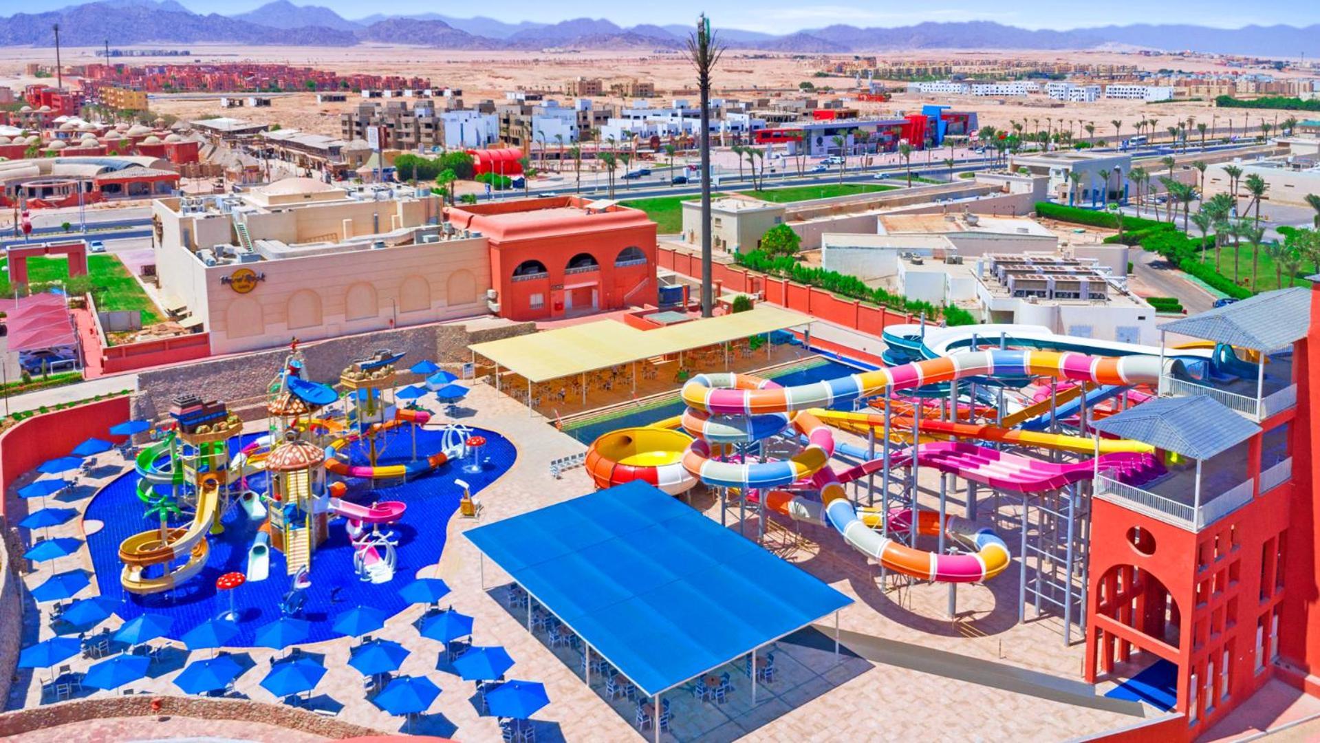 Pickalbatros Laguna Club Resort Sharm El Sheikh المظهر الخارجي الصورة Aerial view of Splash Jungle Water Park